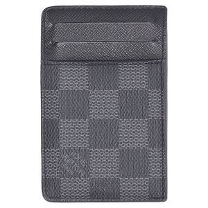 Louis Vuitton Neo Porte-Cartes Damier Card Holder in Grey Coated Canvas